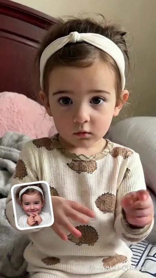 Generate Cute Kid Bed Hand Dance Video — MiniMax H3 video example