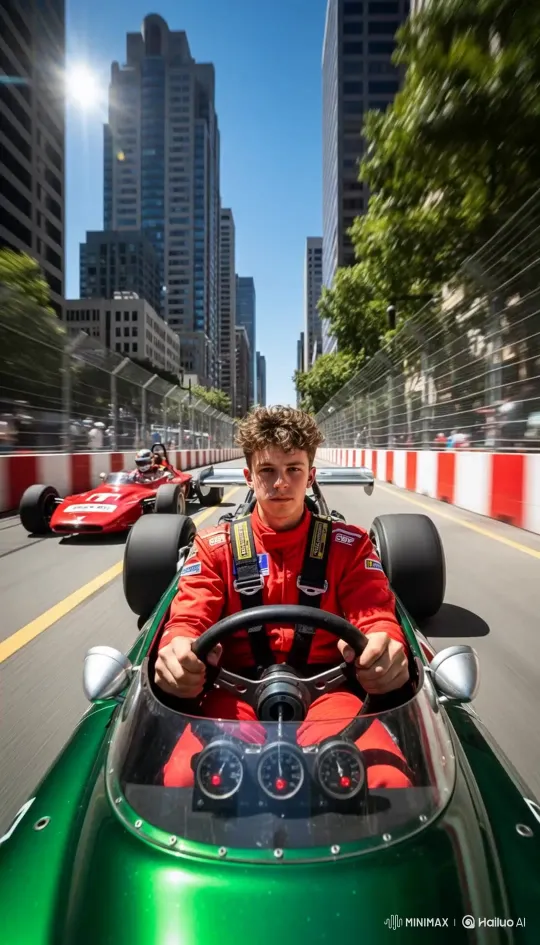 Turn Your Photo into Formula Race Video — MiniMax H3 video example