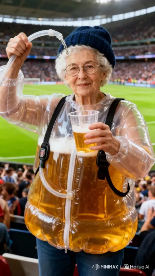 Beer Jacket Drink Video from Photo — MiniMax H3 video example