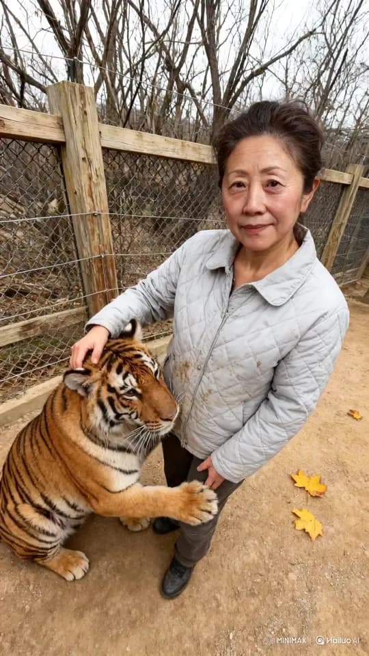 Generate Tiger Play Video from Your Frontal Photo — MiniMax H3 video example