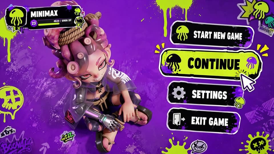 Cyberpunk game character equipment menu